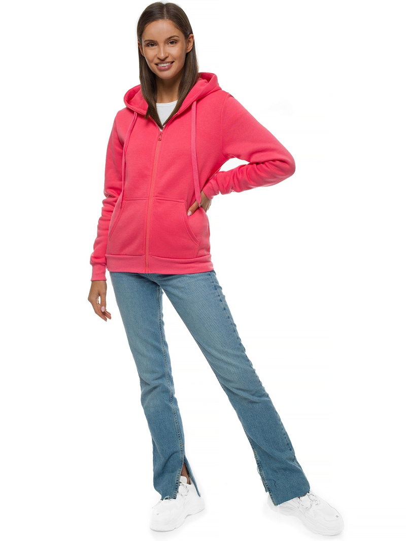 Bluza damska rozpinana z kapturem dodatkowa js/w03