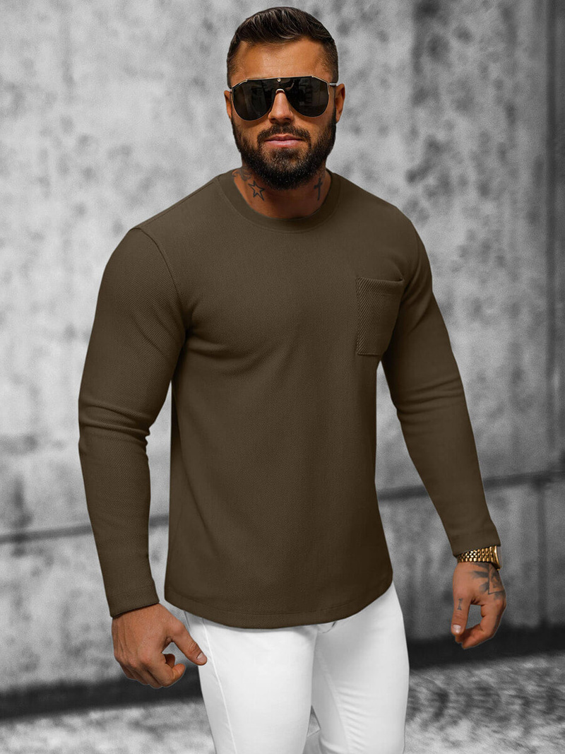 Толстовка чоловіча Коричнева OZONEE O/TB2232