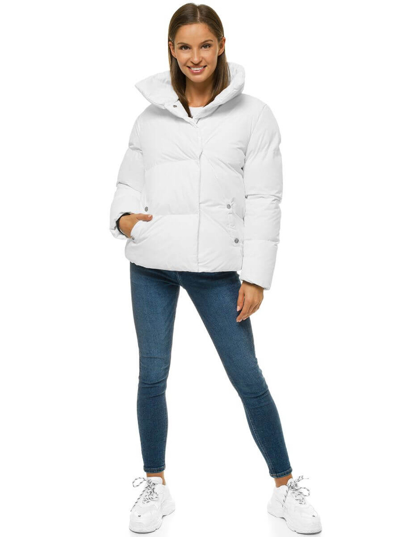 Kurtka zimowa damska biała OZONEE JS/M23062/4