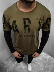 Longsleeve męski zielony OZONEE O/1292Z 