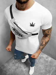 T-Shirt męski biały OZONEE O/HM580