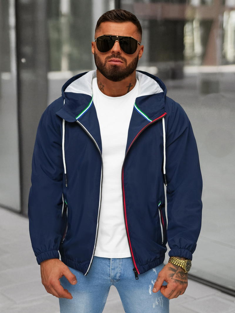 Kurtka męska przejściowa granatowa OZONEE JS/31M5069/215