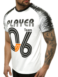 T-Shirt męski biały OZONEE JS/KS2065