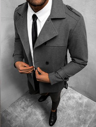 Пальто чоловіче Темно-Сiрий OZONEE O/5627