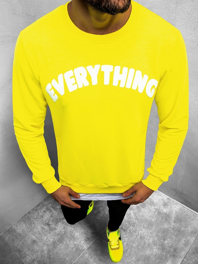 Bluza męska żółto-neonowa OZONEE B/181905XZ