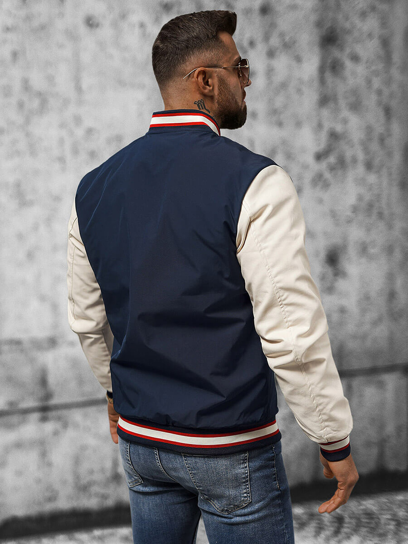 Kurtka męska bomberka granatowa OZONEE JS/84M3021/215