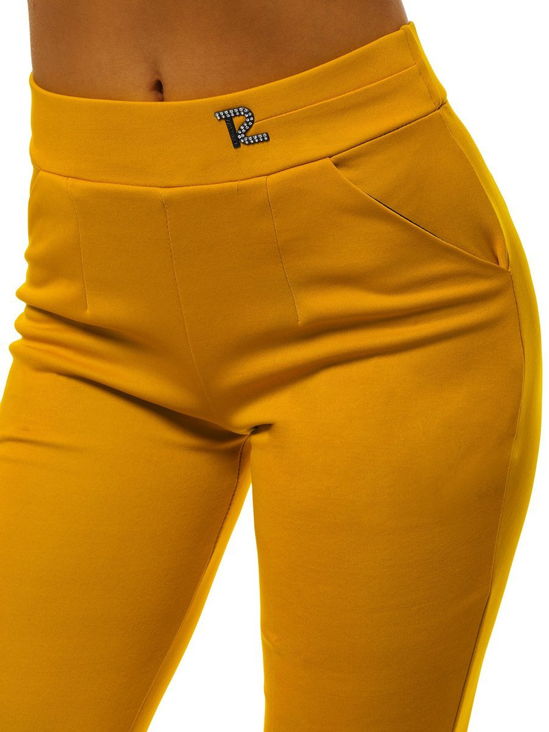 Legginsy krótkie damskie camelowe OZONEE JS/1027/A10