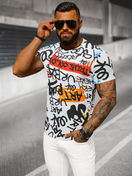 T-shirt męski z nadrukiem kolorowy OZONEE O/BL65Z