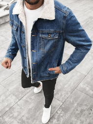 Kurtka męska jeans niebieska OZONEE JB/JP1156Z