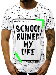 T-Shirt męski biały OZONEE JS/KS1978