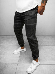 Чоловічі штани джоггери чинос Чорнi OZONEE DJ/2276/22