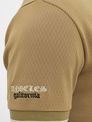 Koszulka męska polo ciemno-beżowa OZONEE O/YN2/575