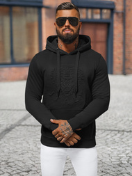 Bluza męska z kapturem czarna OZONEE NB/MF2012