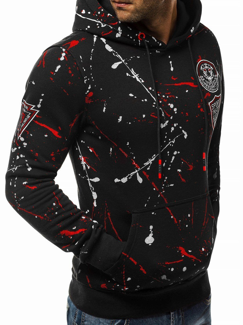 Bluza męska czarna OZONEE JS/DD275Z