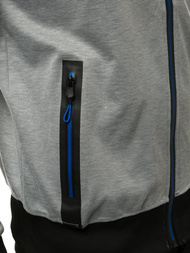 Bluza męska rozpinana szara OZONEE JS/DD20152