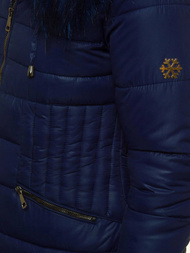 Kurtka zimowa damska granatowa OZONEE O/SW027/2