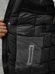 Kurtka zimowa męska czarna OZONEE JS/M713/392