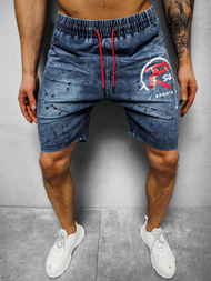 Spodenki męskie jeansowe niebieskie OZONEE JS/KK1075Z