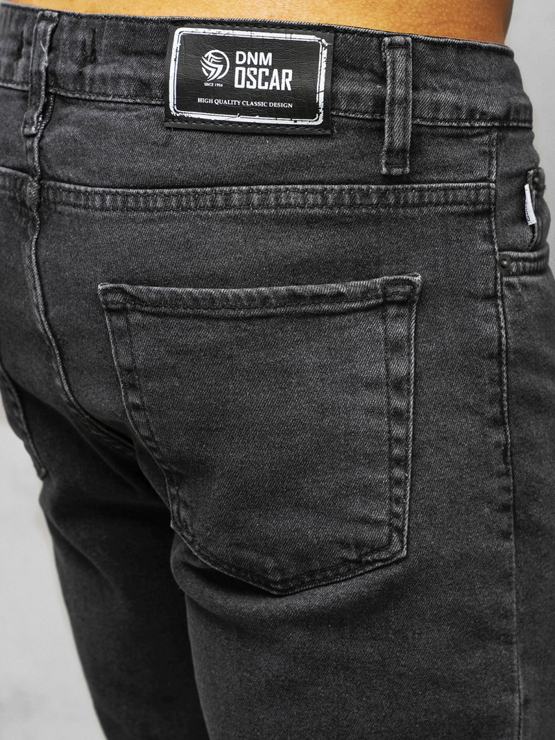 Чоловічі джинси джоггери графіт OZONEE DO/6108
