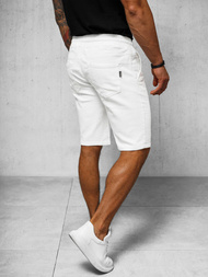 Spodenki męskie chino białe OZONEE NB/MP0266PC