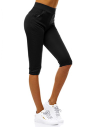 Legginsy krótkie damskie czarne OZONEE JS/1027/E1