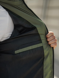 Куртка зимова чоловіча Чорно-Зелена OZONEE JS/31M5083/136