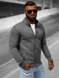 Bluza męska rozpinana ciemno-szara OZONEE JS/2002Z