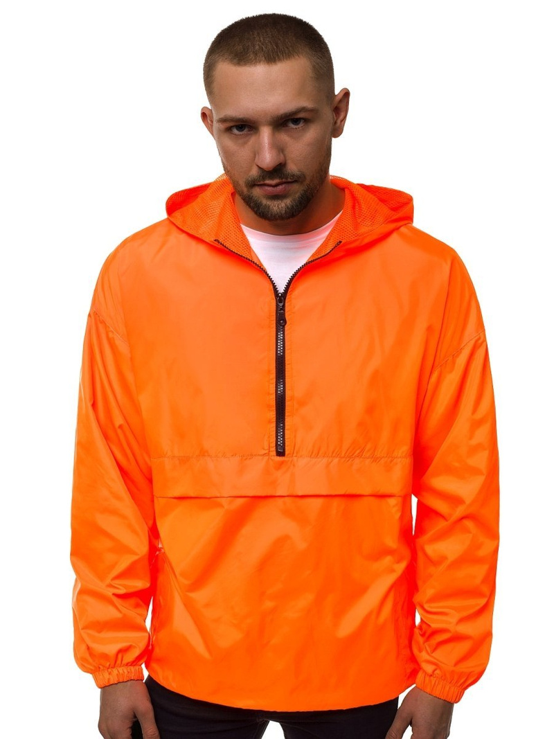 Kurtka przejściowa męska pomarańczowa-neonowa OZONEE MACH/5001K
