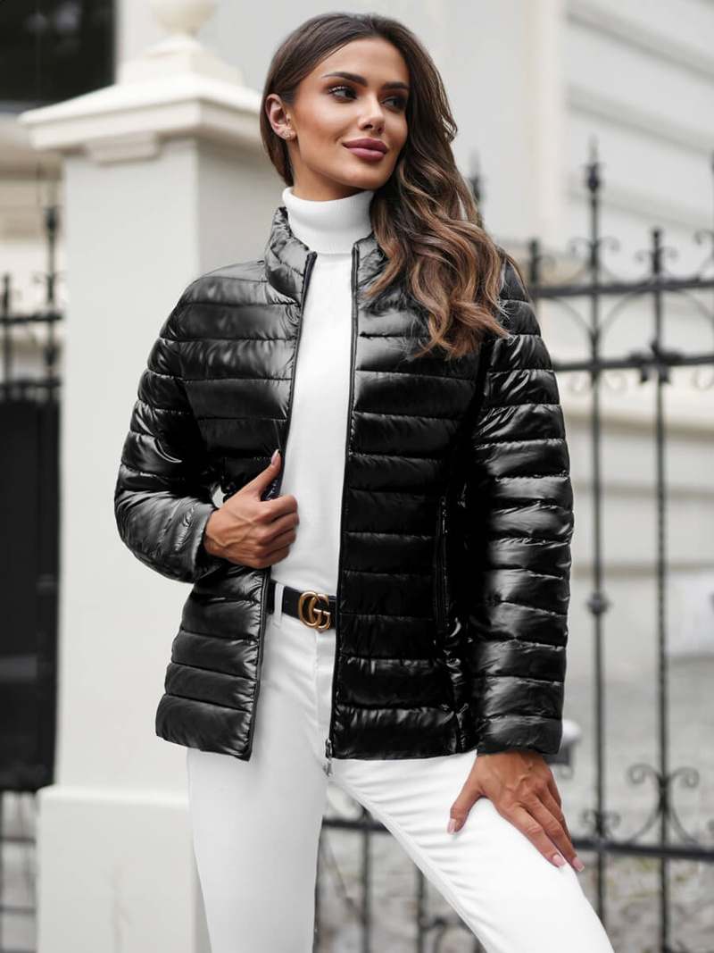 Куртка жіноча чорна OZONEE JS/16M9110/392Z