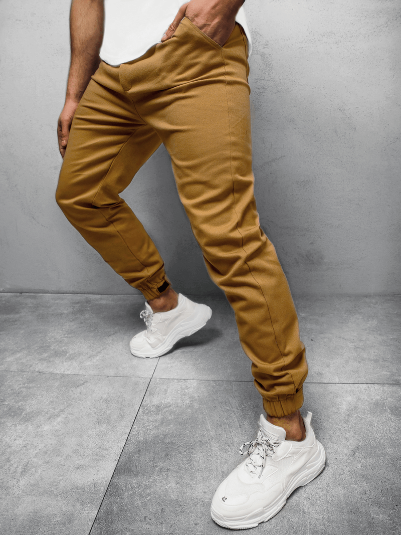 Штани чоловічі джоггери Гiрчичний OZONEE C/109