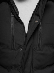 Kurtka zimowa męska pikowana czarna OZONEE JS/5M3120/392