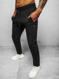 Spodnie dresowe męskie czarne b/18203022