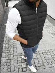 Kamizelka męska pikowana czarna OZONEE JS/M711/392