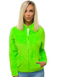 Bluza rozpinana damska zielony-neon OZONEE JS/HH001/44