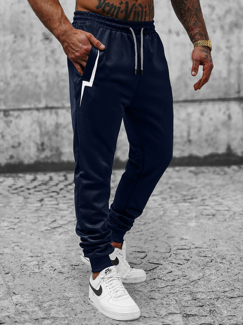 Штани спортивні чоловічі tемно-cинi OZONEE JS/8K165