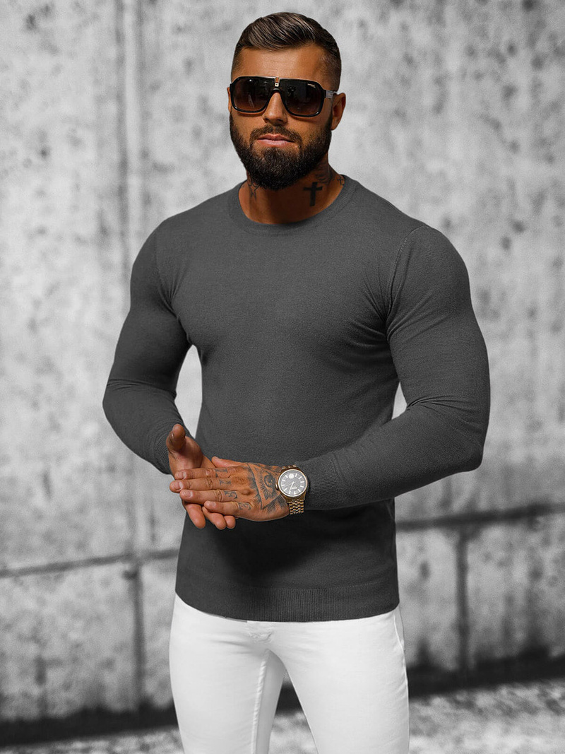 Светр чоловічій Графітовий OZONEE NB/MMB602/3Z