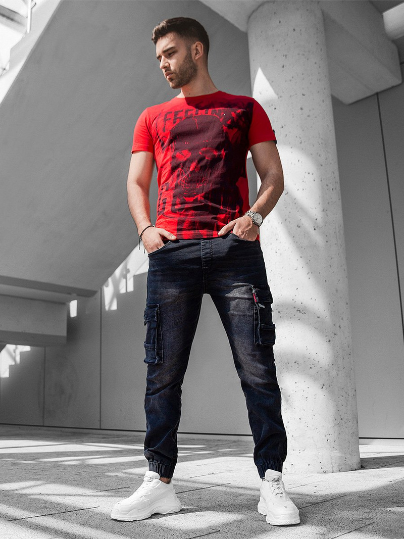 Штани чоловічі джоггери Чорна OZONEE JS/K10004/2