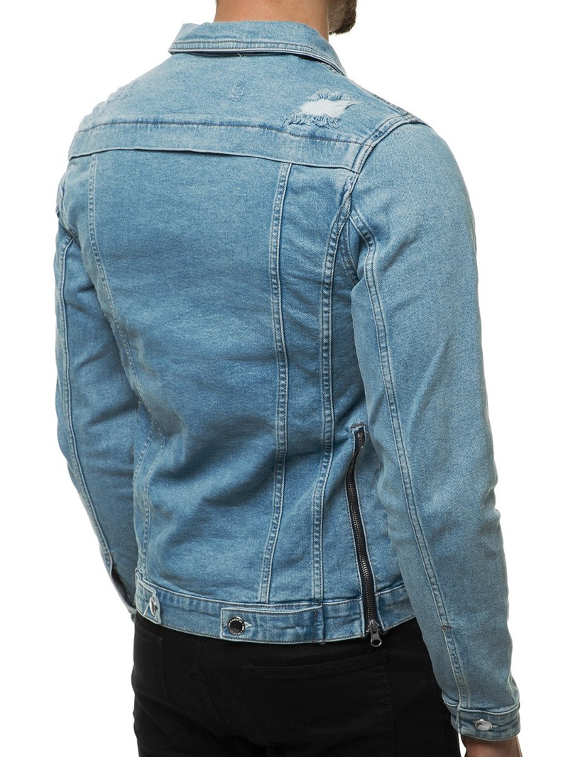 Куртка чоловіча джинсова Синя OZONEE G/602