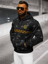 Bluza z kapturem męska czarna OZONEE O/HM352