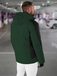 Kurtka zimowa męska ciemno-zielona OZONEE JS/91M9905/136