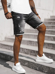 Spodenki męskie jeansowe czarne OZONEE NB/MP0061NZ