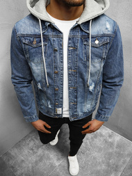 Чоловіча джинсова куртка Синя OZONEE NB/MJ505B