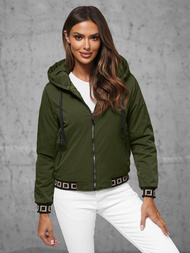 Kurtka damska ciemno-zielona OZONEE JS/16M9083/136