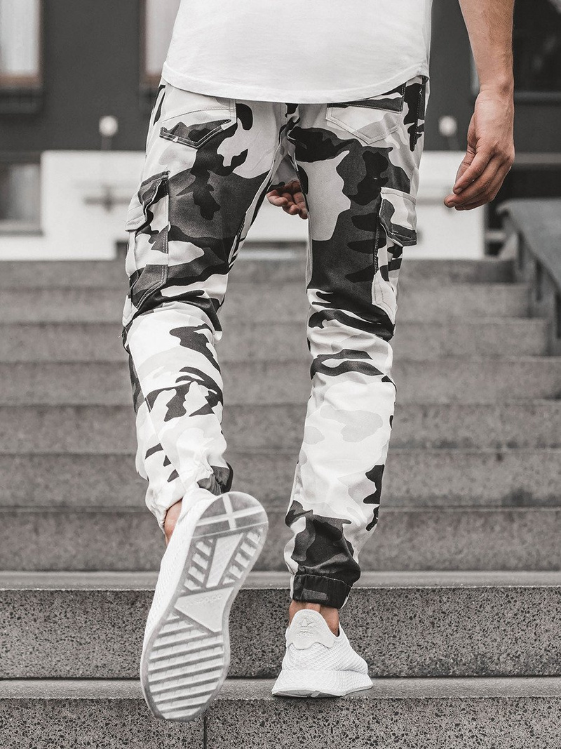 Штани чоловічі джоггери Чорно-Бiлi OZONEE A/404