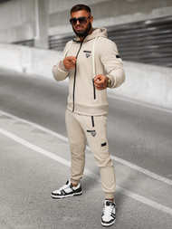 Спортивний костюм чоловічій Бежева OZONEE O/LN11760