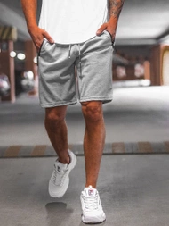 Spodenki dresowe męskie szare OZONEE O/WW20012/2