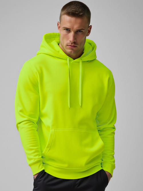 Bluza męska z kapturem seledynowa OZONEE JS/2009/72Z