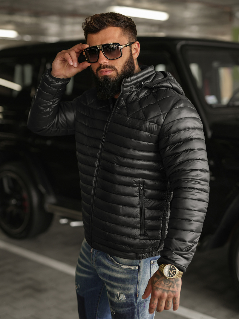 Куртка Чоловіча Чорна OZONEE JS/16M9328/392BZ