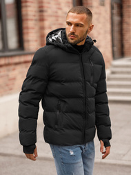 Kurtka zimowa męska pikowana czarna OZONEE JS/5M756/392Z