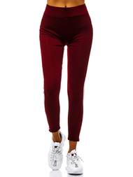 Legginsy damskie bordowe OZONEE JS/1036/B6